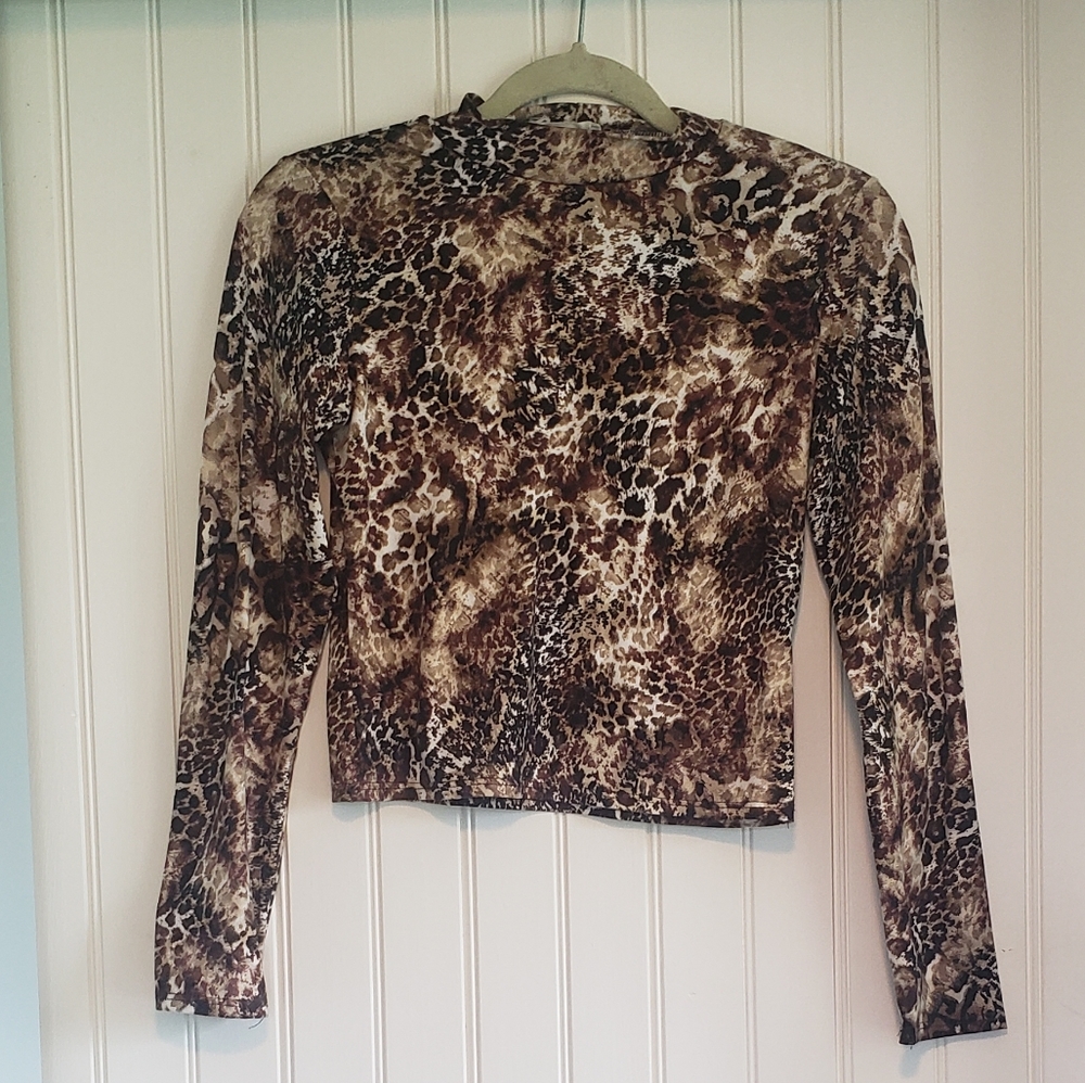 Olivia Rae Animal Print Top